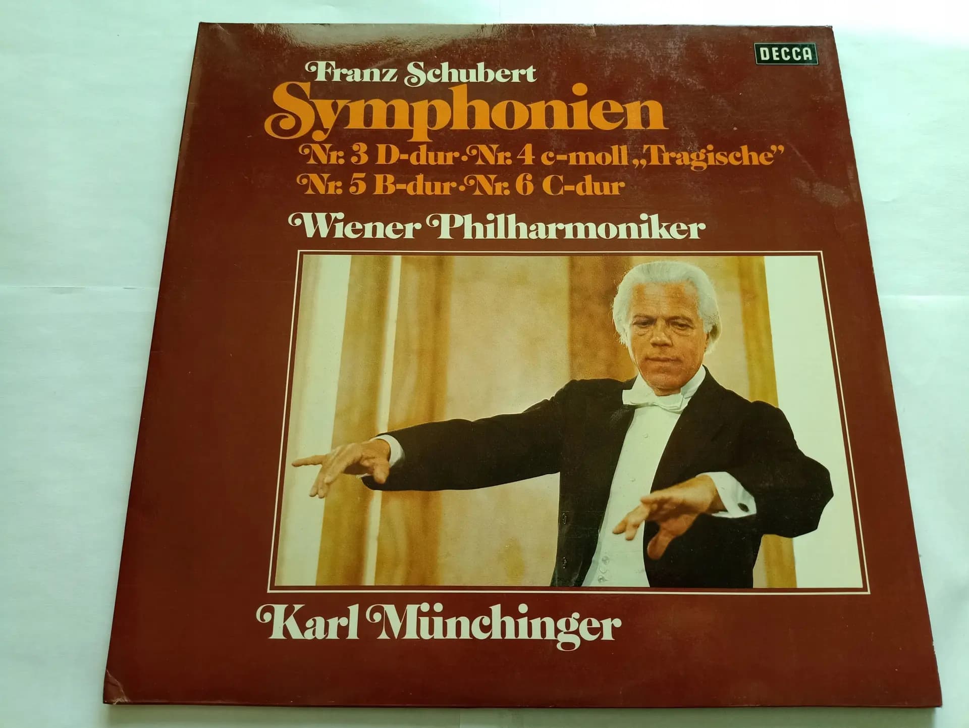 Główne zdjęcie - F Schubert, K. Münchinger, Wiener Philharmoniker - Symphonien Nr. 3 D dur. Nr. 4 C moll "Tragische"Nr. 5 B dur. Nr. 6 C dur