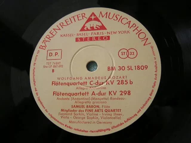 Główne zdjęcie - MOZART - FLOTEN KONZERTE - SAMUEL BARON.02 - MOZART - FLOTEN KONZERTE - SAMUEL BARON.02