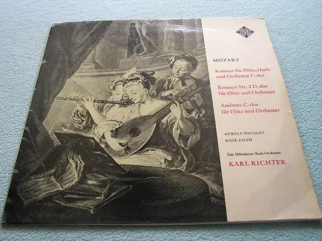 Okładka płyty MOZART - KONZERT FUR FLOTE,HARFE - RICHTER - MOZART - KONZERT FUR FLOTE,HARFE - RICHTER