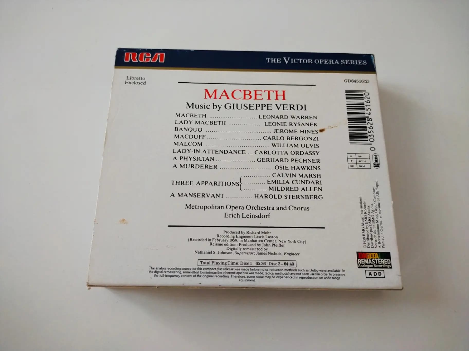 Główne zdjęcie - Verdi, Warren, Rysanek, Bergonzi - Macbeth