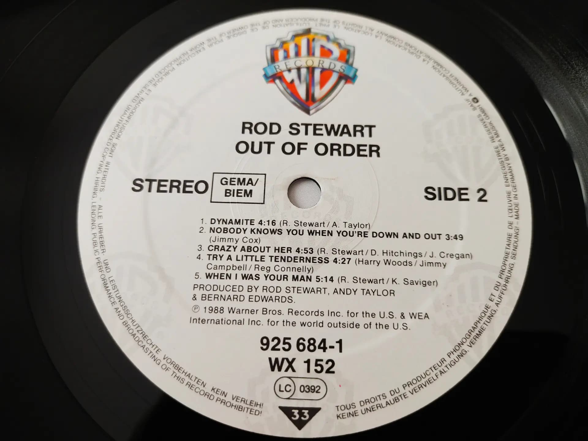 Główne zdjęcie - Rod Stewart - Out Of Order