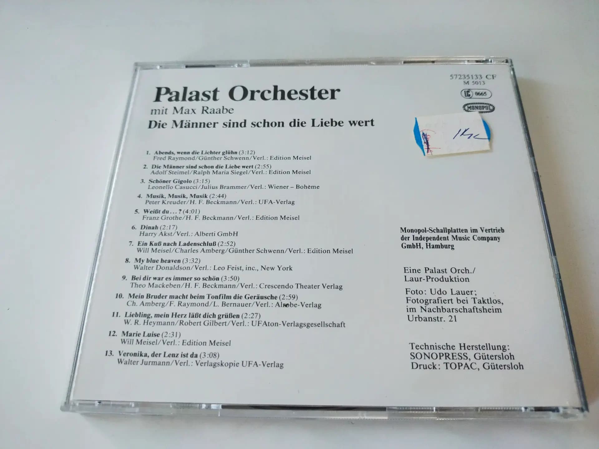 Główne zdjęcie - Palast Orchester Mit Seinem Sänger Max Raabe - Die Männer
