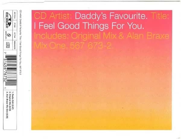 Okładka płyty Daddy's Favourite - I Feel Good Things For You