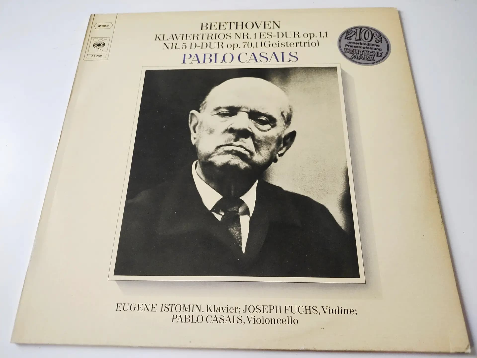Główne zdjęcie - Beethoven, Casals - Klaviertrios Nr.1 ES-DUR op.1,1 Nr.5 D-DUR