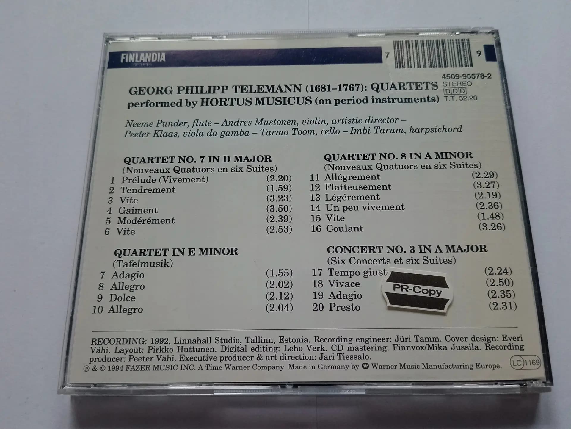 Główne zdjęcie - Telemann - Quartets