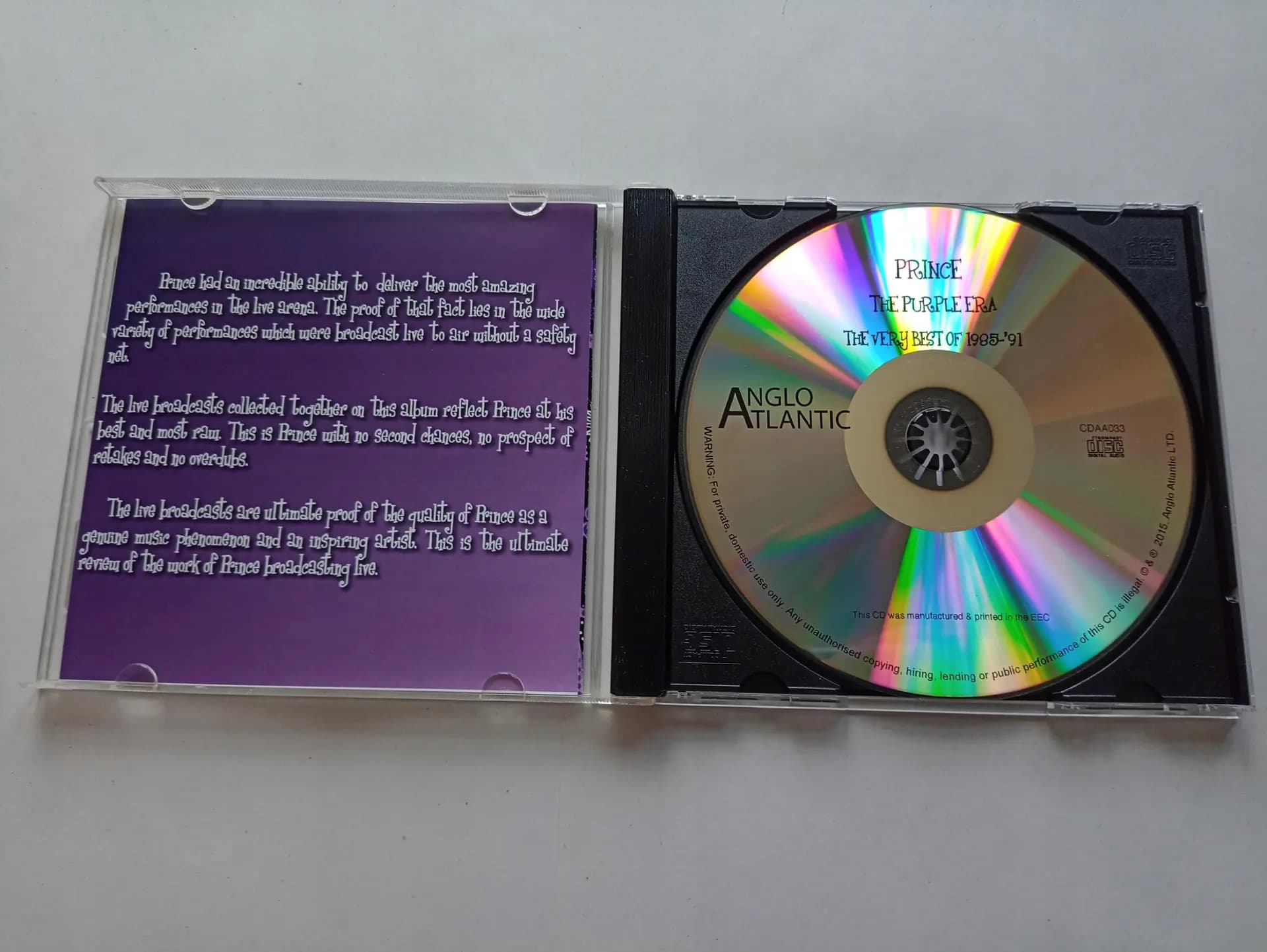 Główne zdjęcie - Prince - The Purple Era - The Very Best Of 1985-91 Broadcasting Live