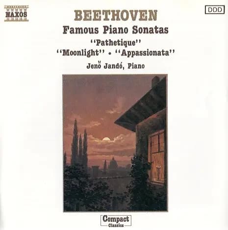 Okładka płyty Beethoven, Jandó - Famous Piano Sonatas