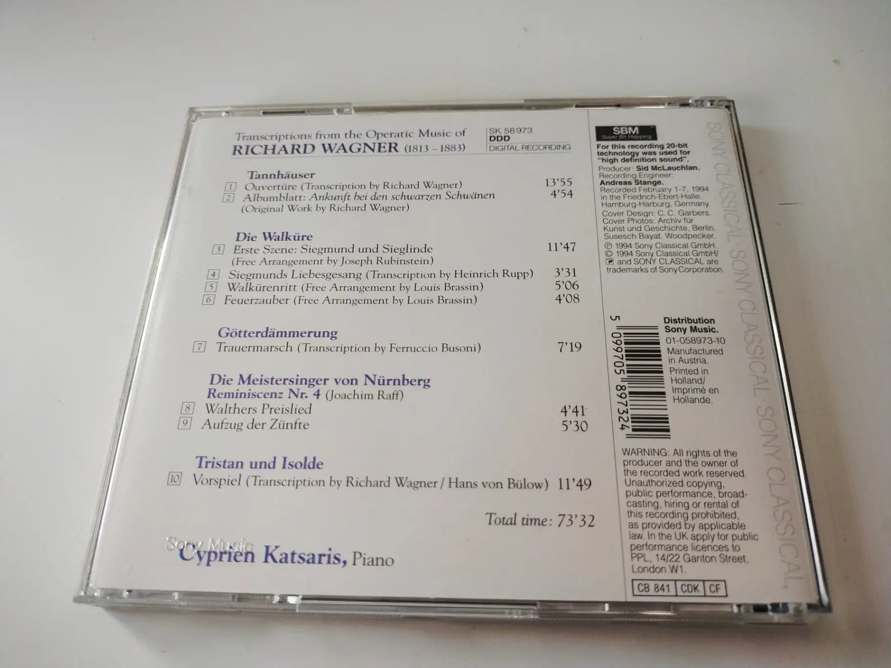 Główne zdjęcie - Katsaris, Wagner - Wagneriana - Piano Transcriptions By Rubinstein, Busoni