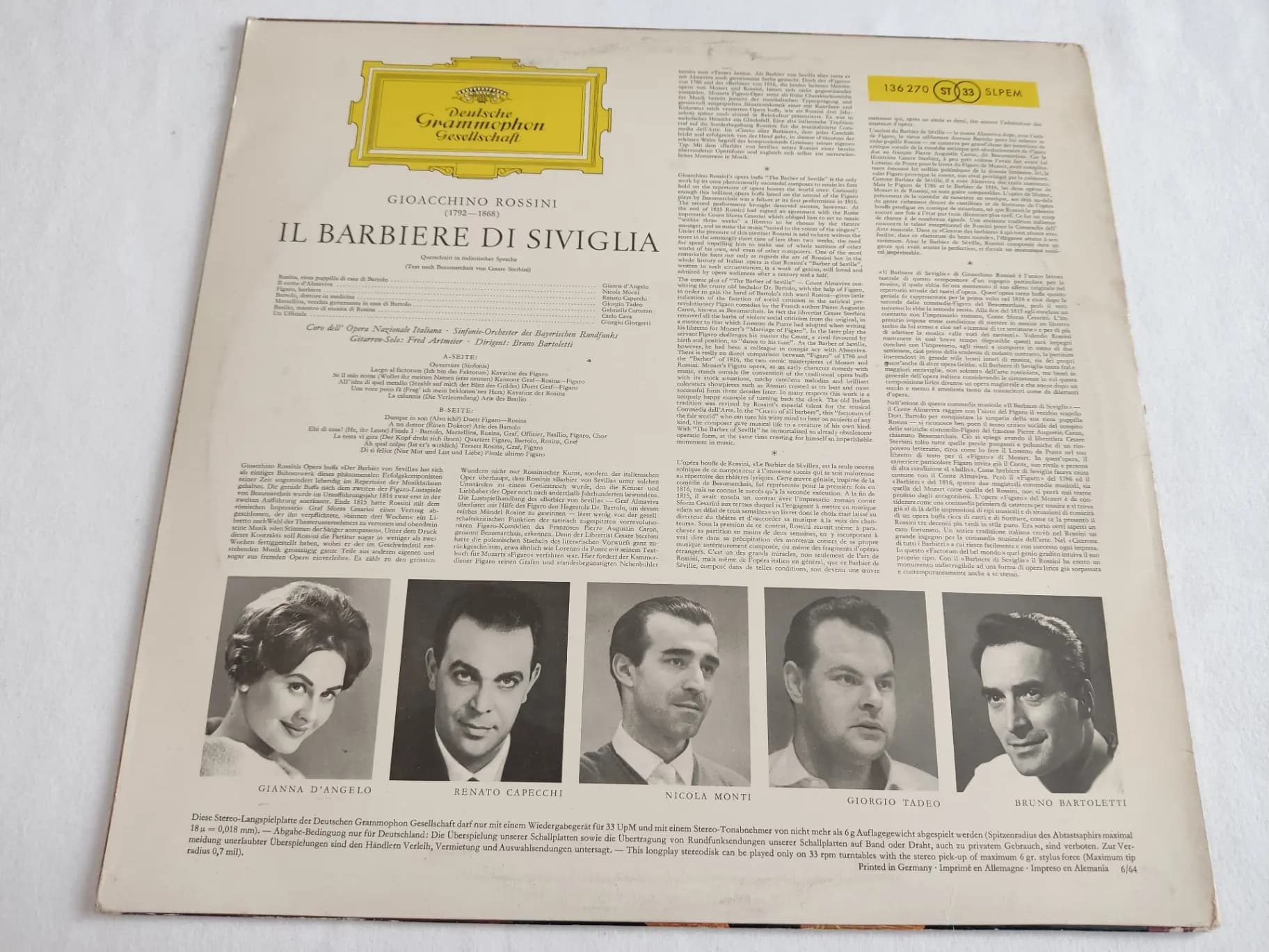 Główne zdjęcie - Rossini, Monti, Capecchi, Tadeo - Il Barbiere Di Siviglia