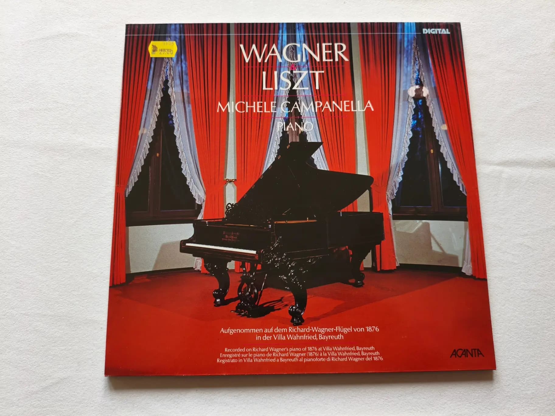 Okładka płyty Campanella - Wagner Liszt