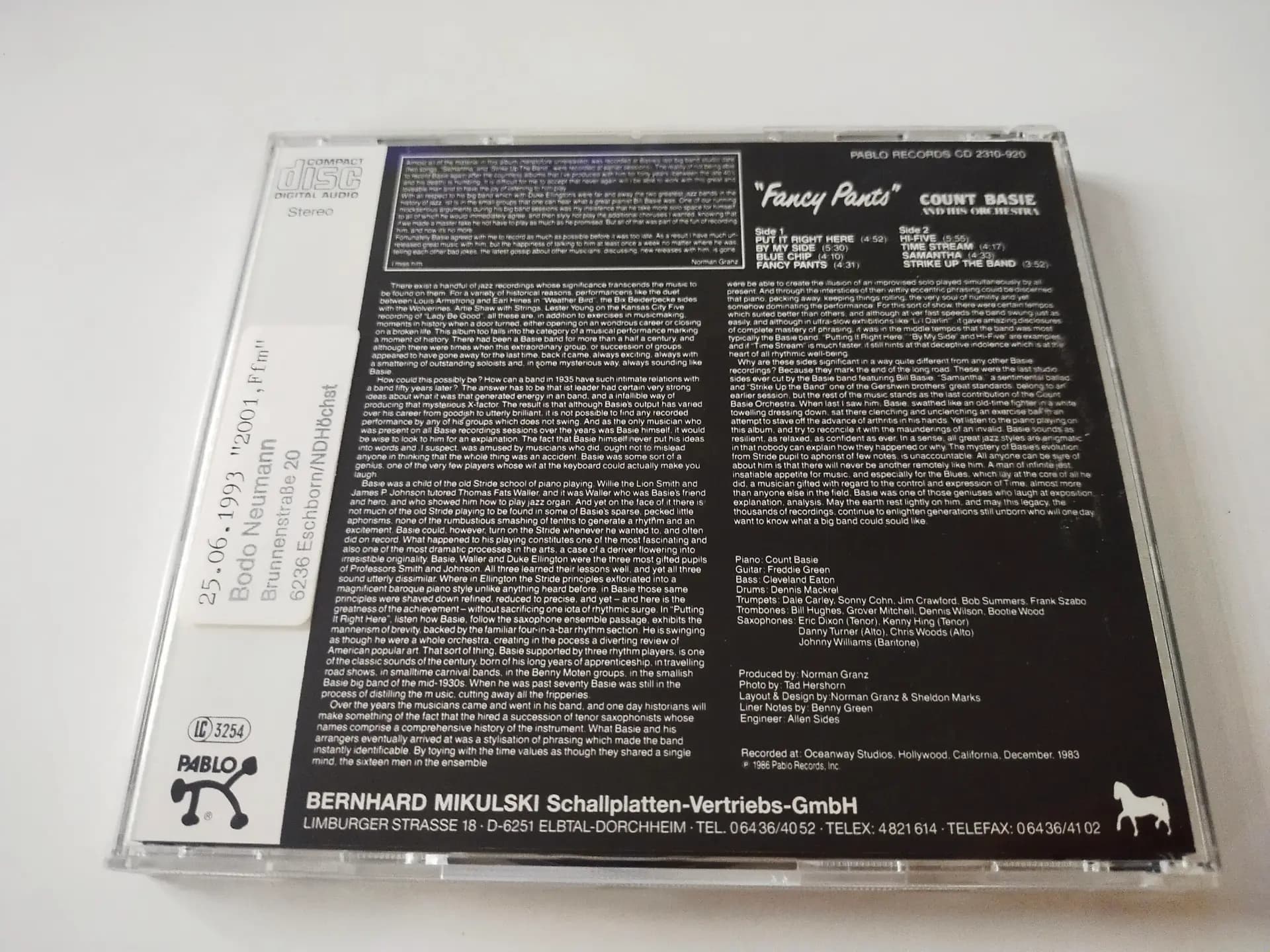 Główne zdjęcie - Count Basie Orchestra - "Fancy Pants"
