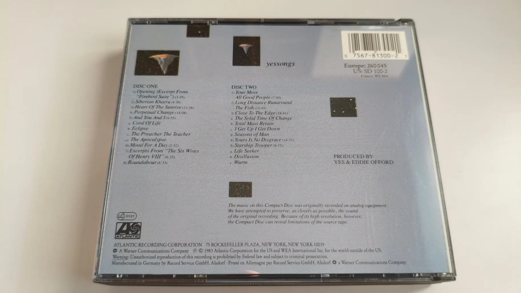 Główne zdjęcie - Yes - Yessongs
