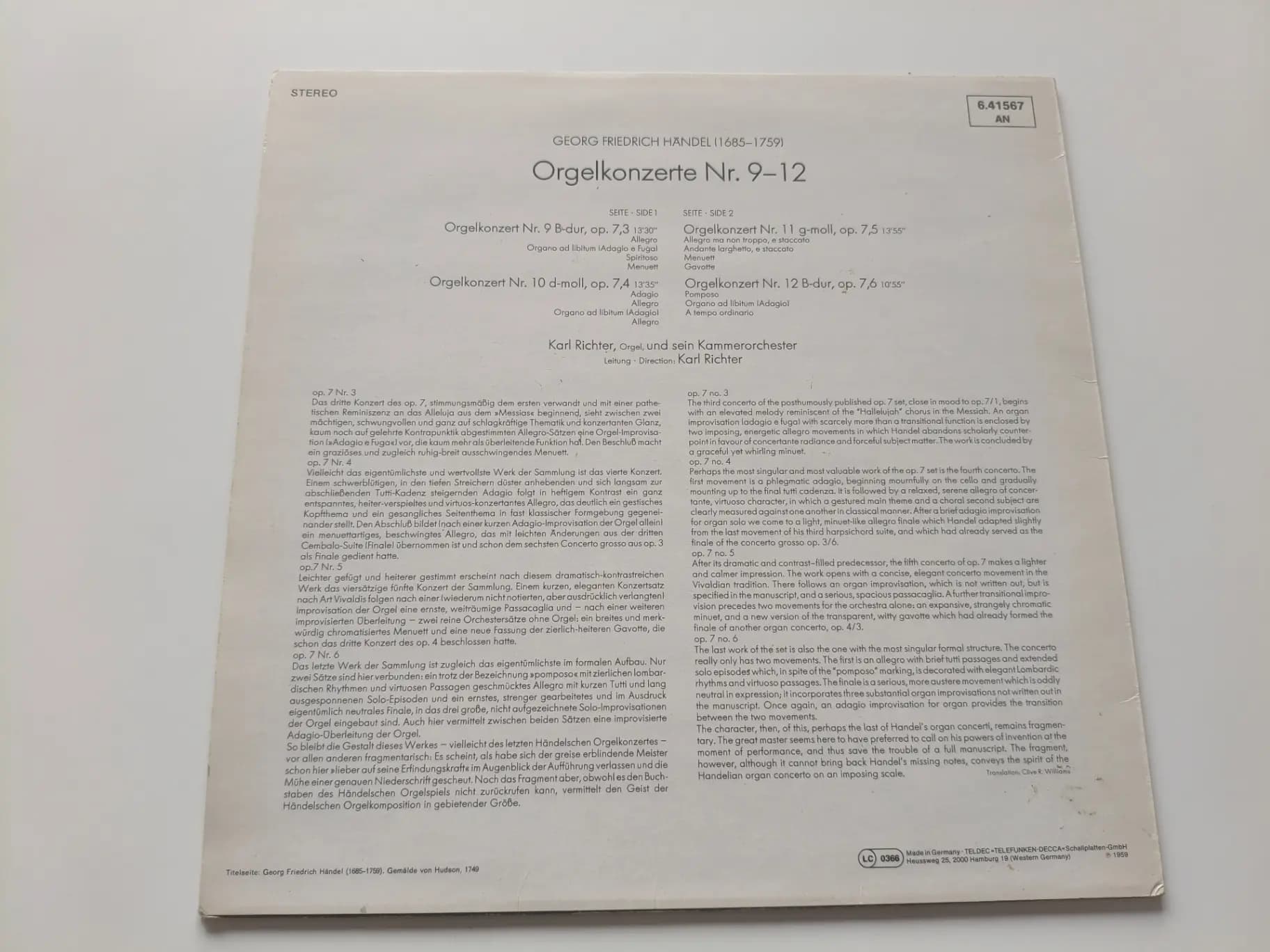 Główne zdjęcie - Händel, Richter - Orgelkonzerte Nr. 9-12
