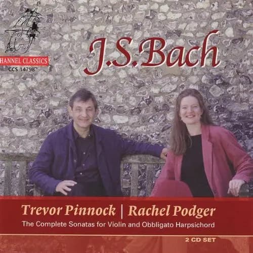 Okładka płyty Bach, Podger, Pinnock - The Complete Sonatas For Violin