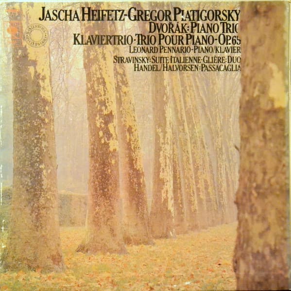 Piano Trio-Op. 65 / Suite Italienne - Heifetz, Piatigorsky, Halvorsen