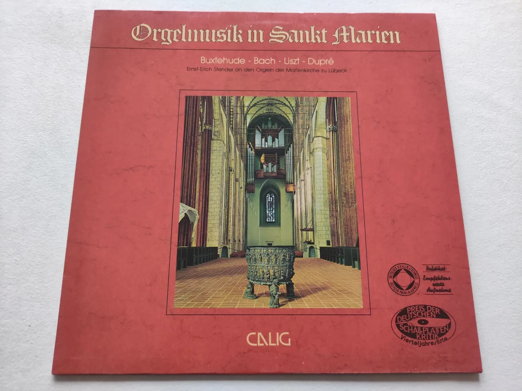 Okładka płyty Buxtehude, Ernst Erich Stender - Orgelmusik In Sankt Marien