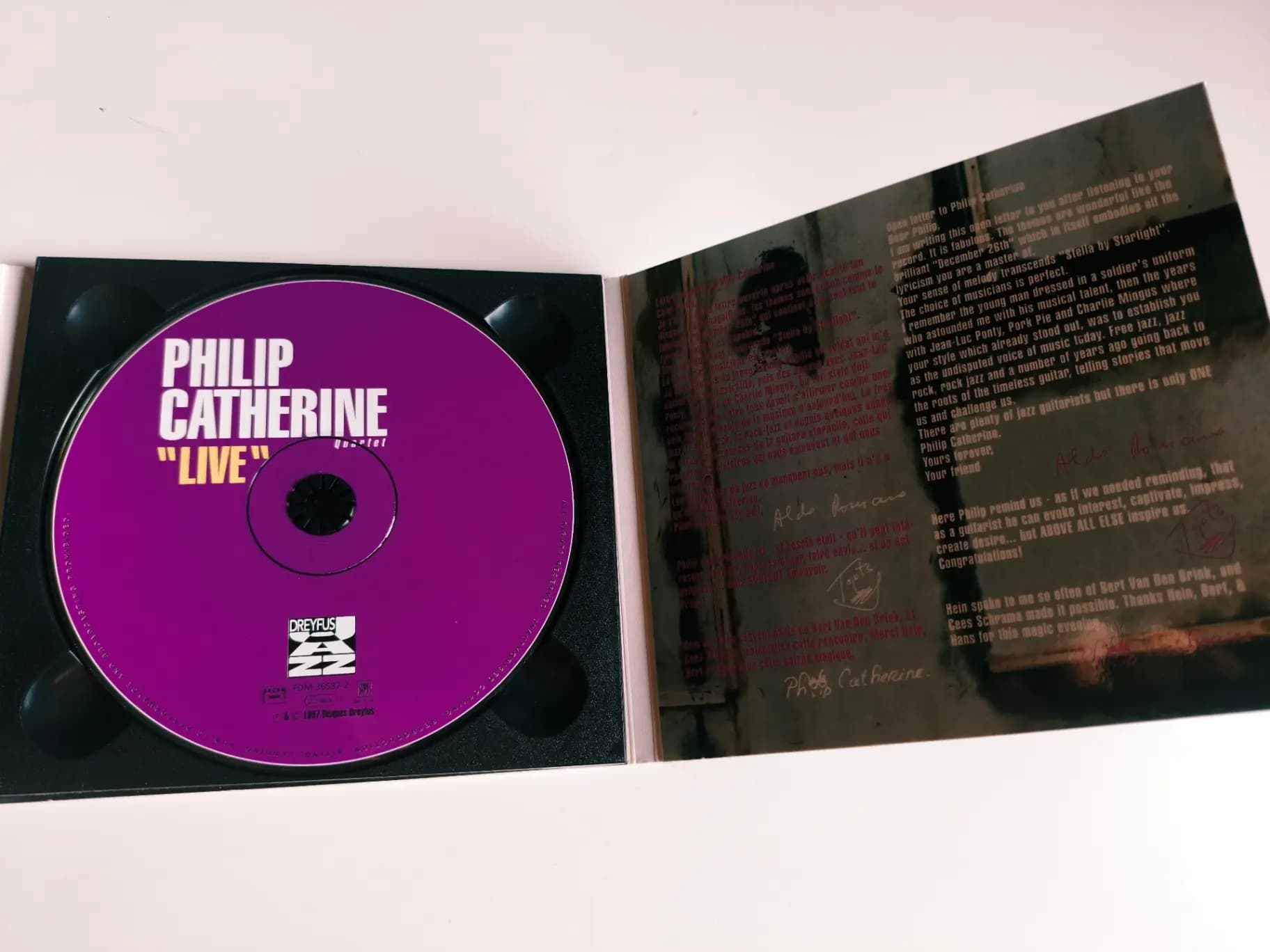 Główne zdjęcie - Philip Catherine Quartet - "Live"