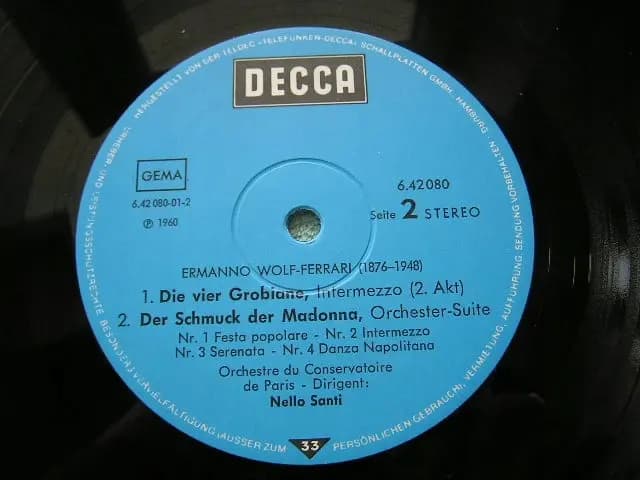 Główne zdjęcie - Ermanno Wolf-Ferrari - Orchestre - Santi.01 - Ermanno Wolf-Ferrari - Orchestre - Santi.01