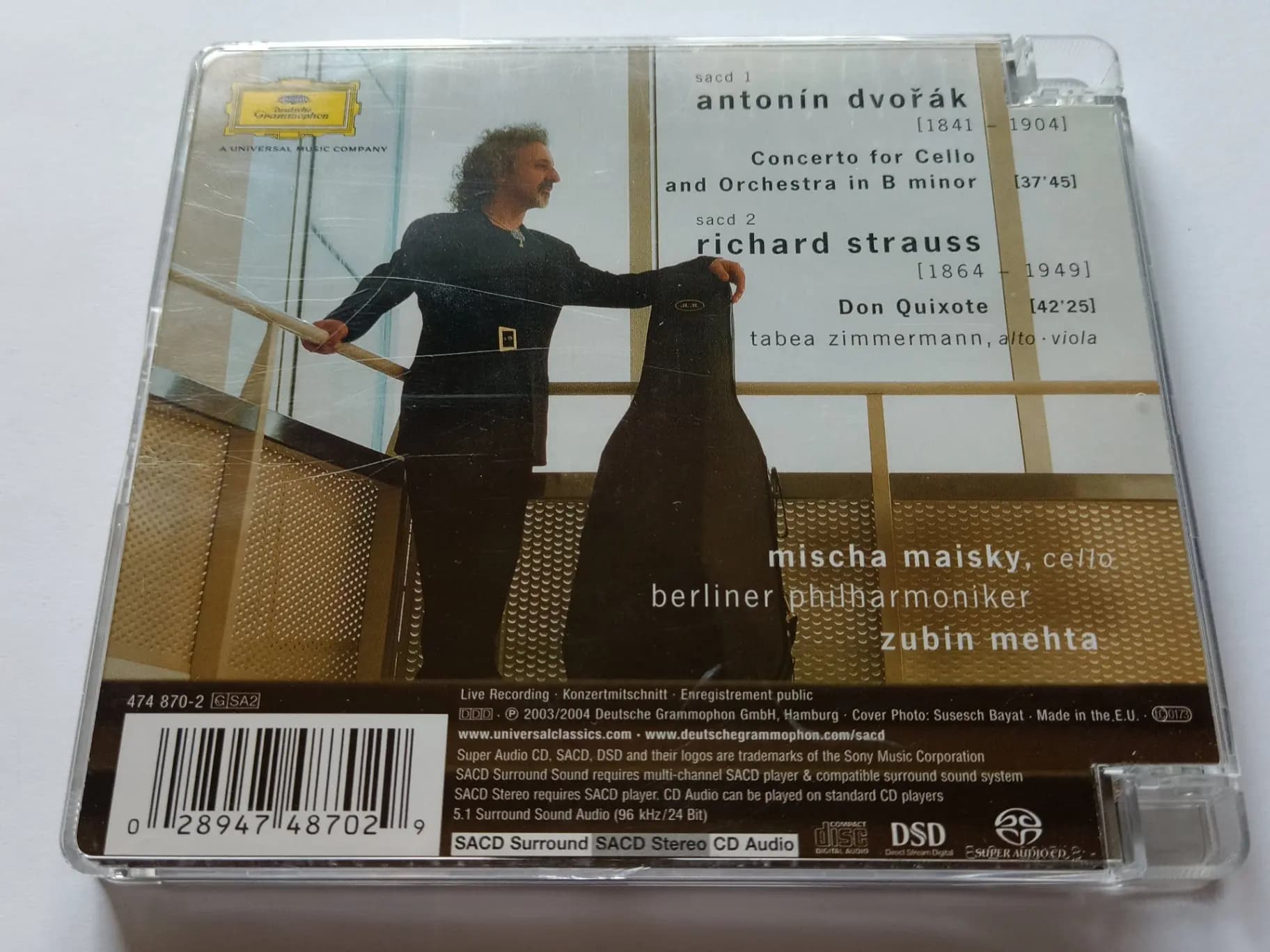 Główne zdjęcie - Antonín Dvořák, Richard Strauss, Mischa Maisky, Berliner Philharmoniker, Zubin Mehta - Cello Concerto, Don Quixote