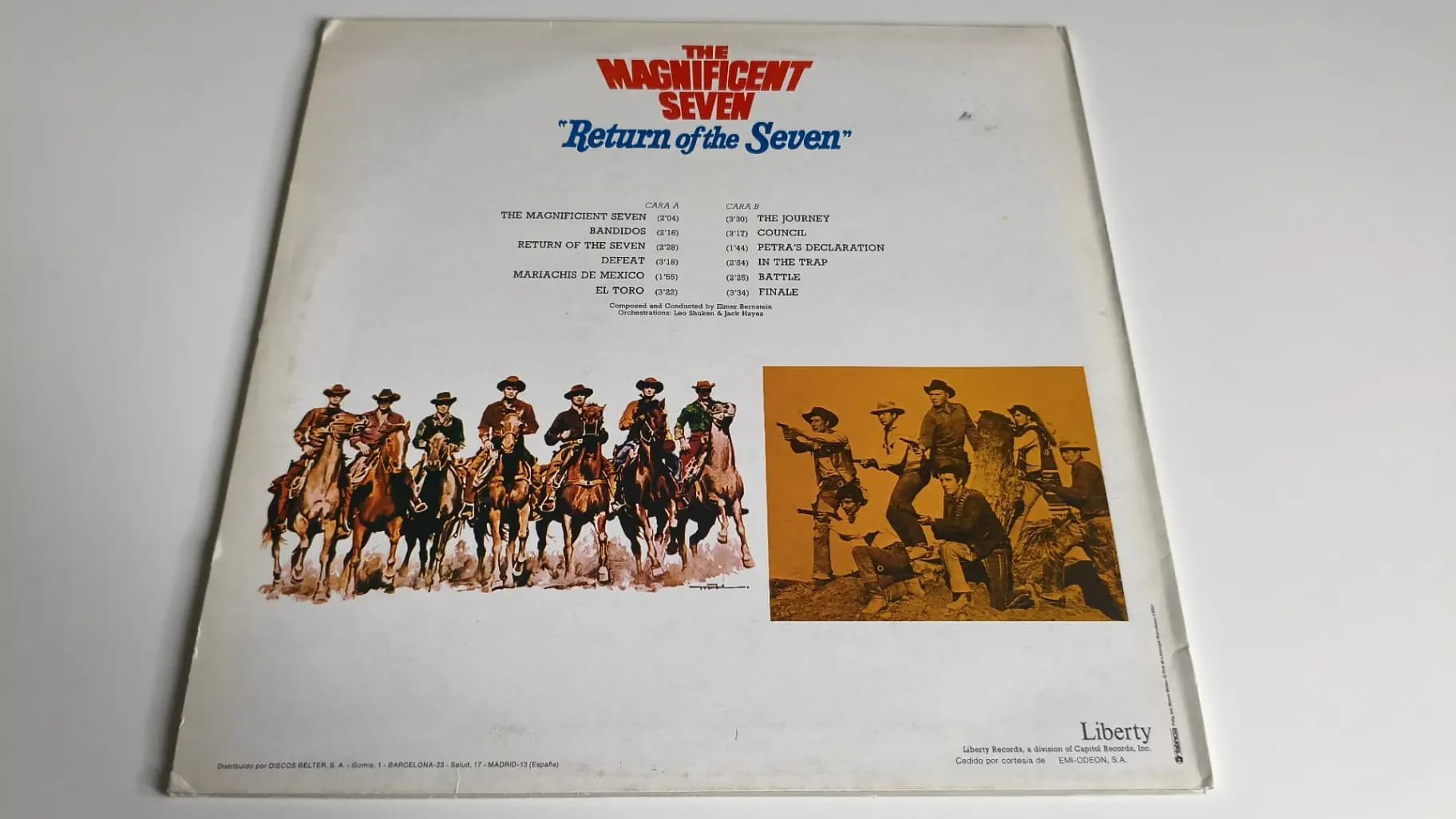 Główne zdjęcie - Elmer Bernstein - Los Siete Magnificos  El Regreso De Los Siete Magnificos