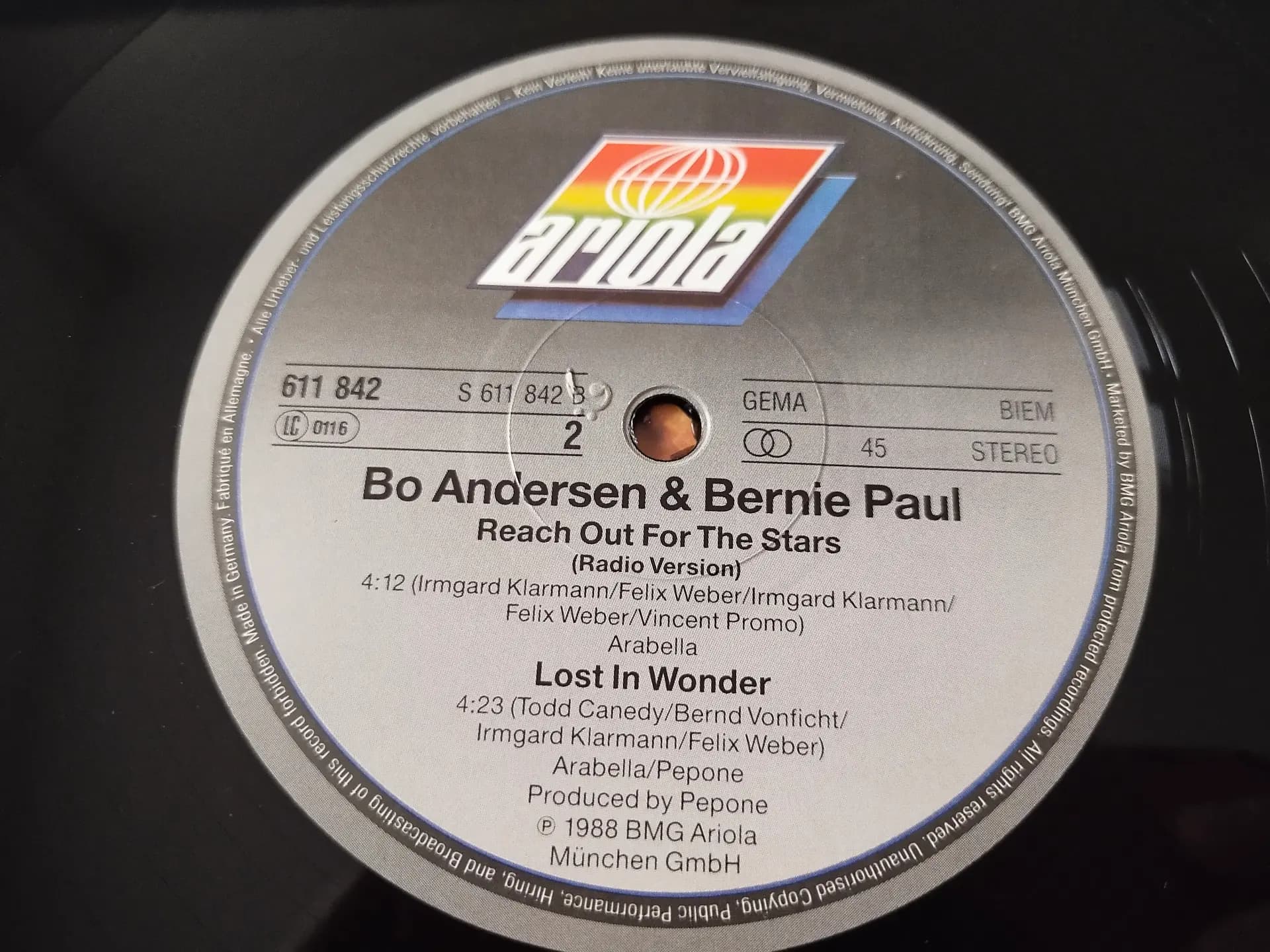 Główne zdjęcie - Bo Andersen, Bernie Paul - Reach Out For The Stars