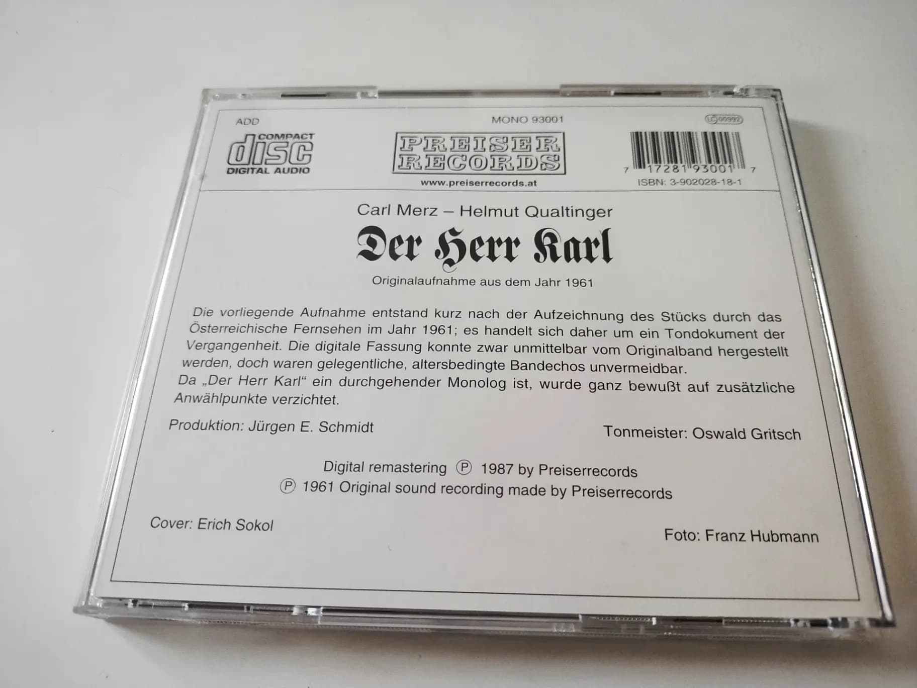 Główne zdjęcie - Merz, Qualtinger - Der Herr Karl