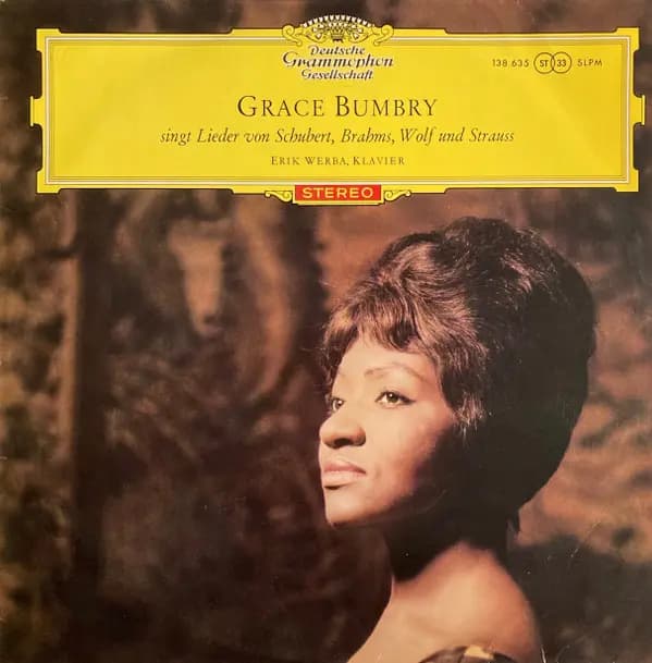 Okładka płyty Grace Bumbry - Grace Bumbry Singt Lieder Von Schubert
