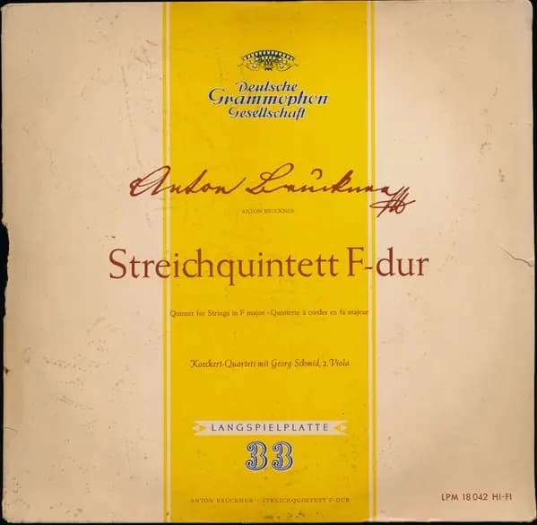 Streichquintett F-Dur = Quintet For Strings In F Major - Anton Bruckner