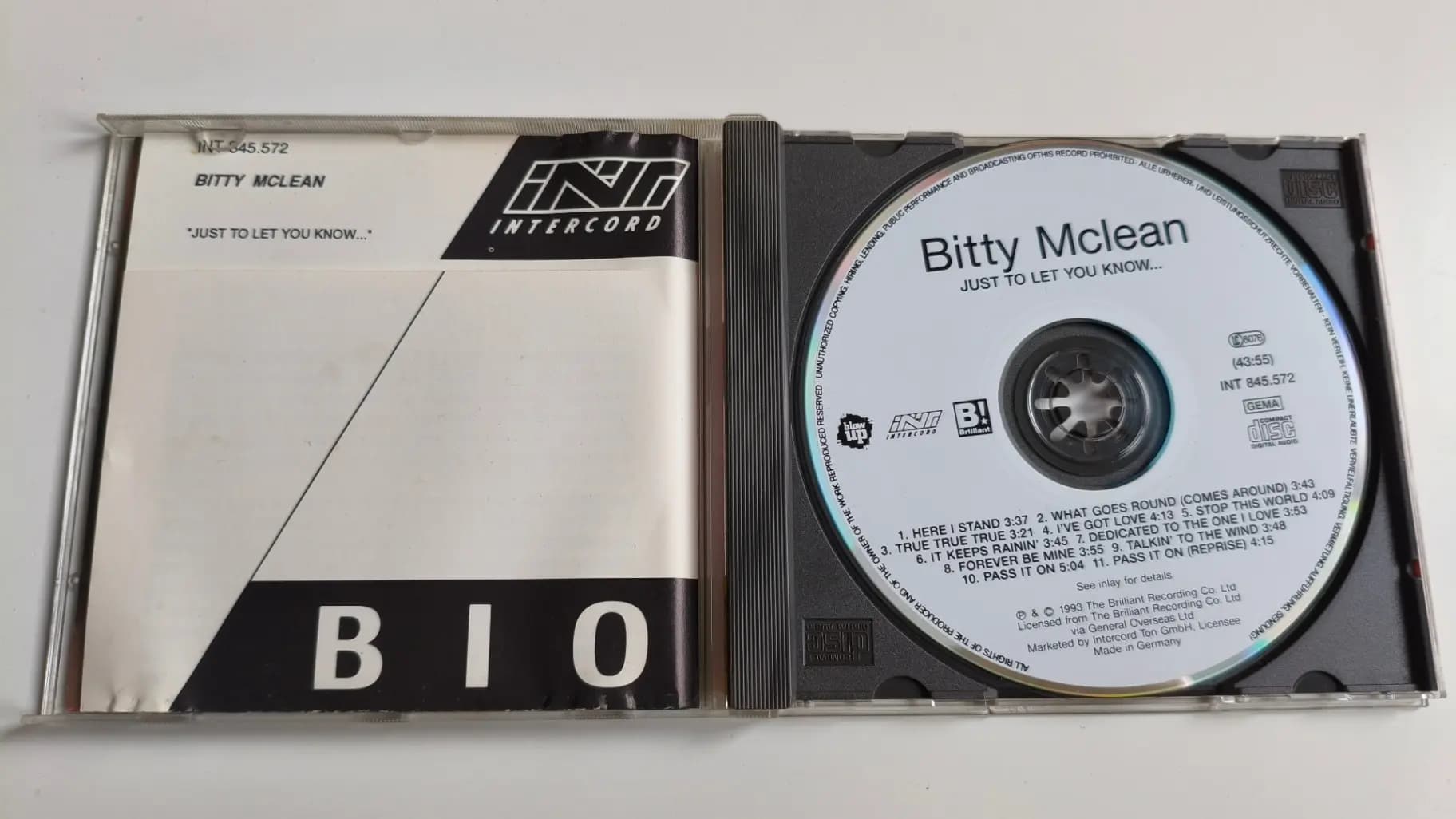 Główne zdjęcie - Bitty Mclean - Just To Let You Know...