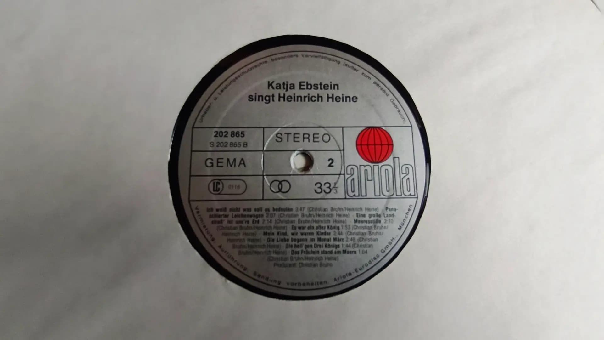 Główne zdjęcie - Katja Ebstein - Katja Ebstein Singt Heinrich Heine