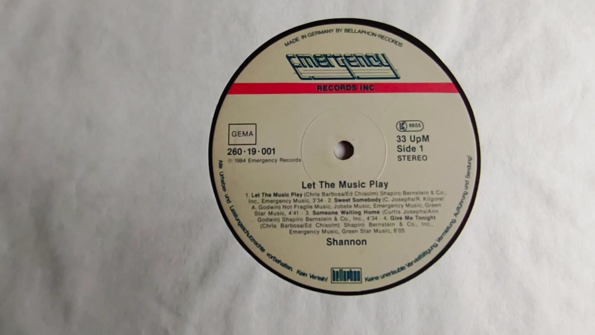 Główne zdjęcie - Shannon - Let The Music Play