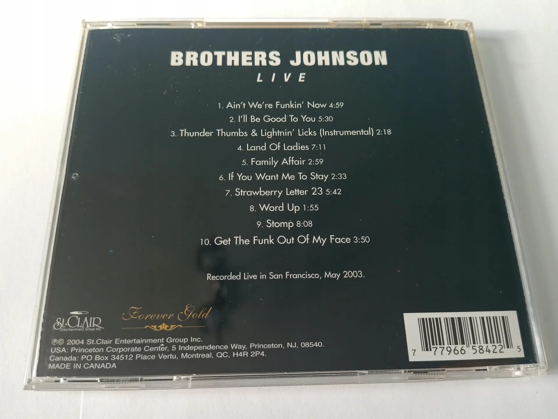Główne zdjęcie - Brothers Johnson - Live
