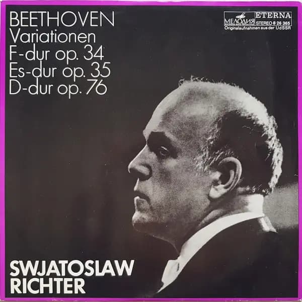 Główne zdjęcie - Beethoven, Richter - Variationen F-dur Op. 34  Es-dur Op. 35  D-dur Op. 76