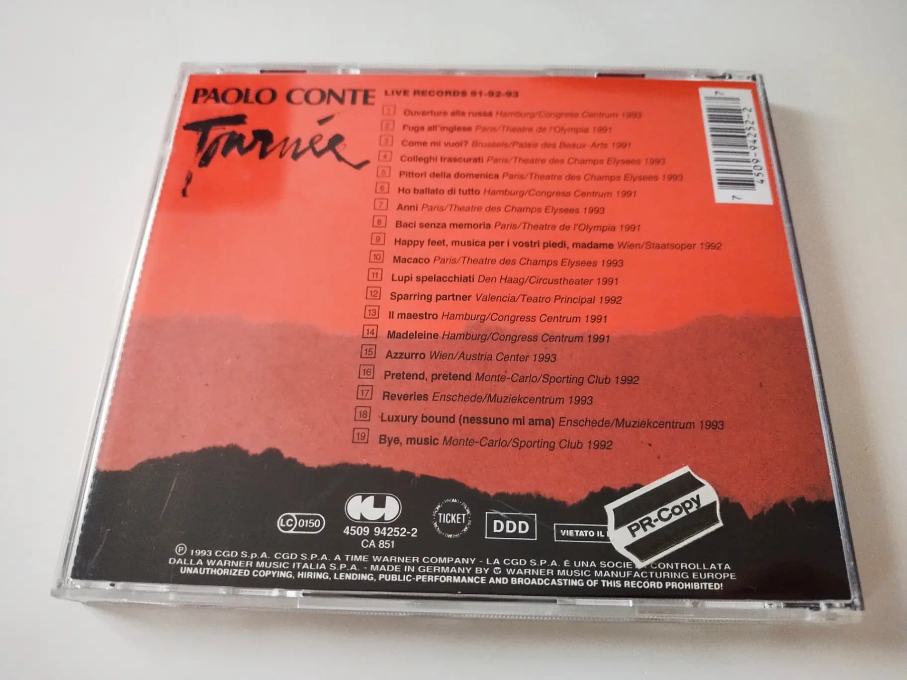 Główne zdjęcie - Paolo Conte - Tournée