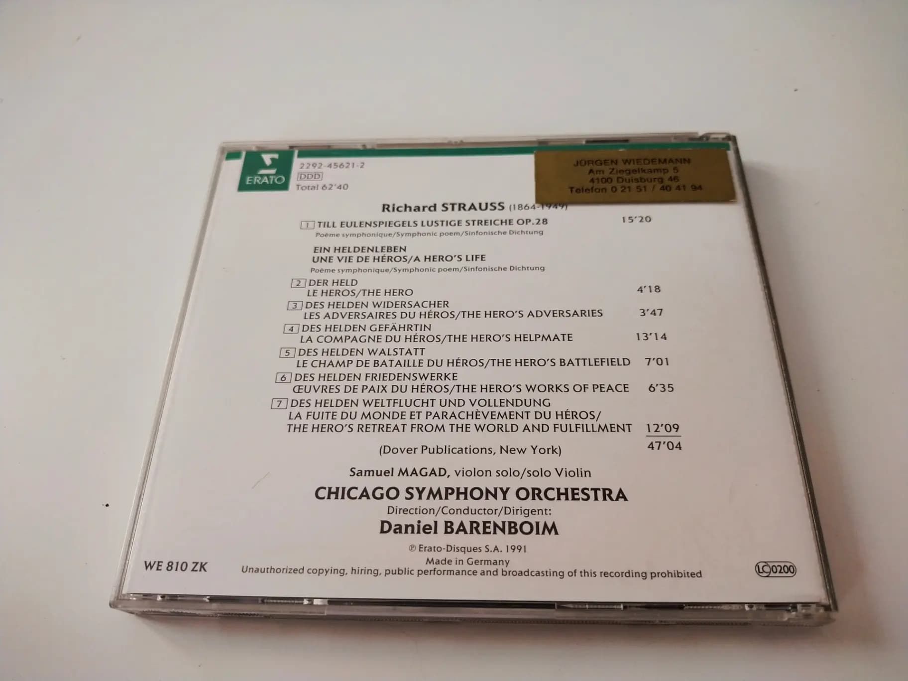 Główne zdjęcie - Strauss, Barenboim - Till Eulenspiegels Lustige Streiche