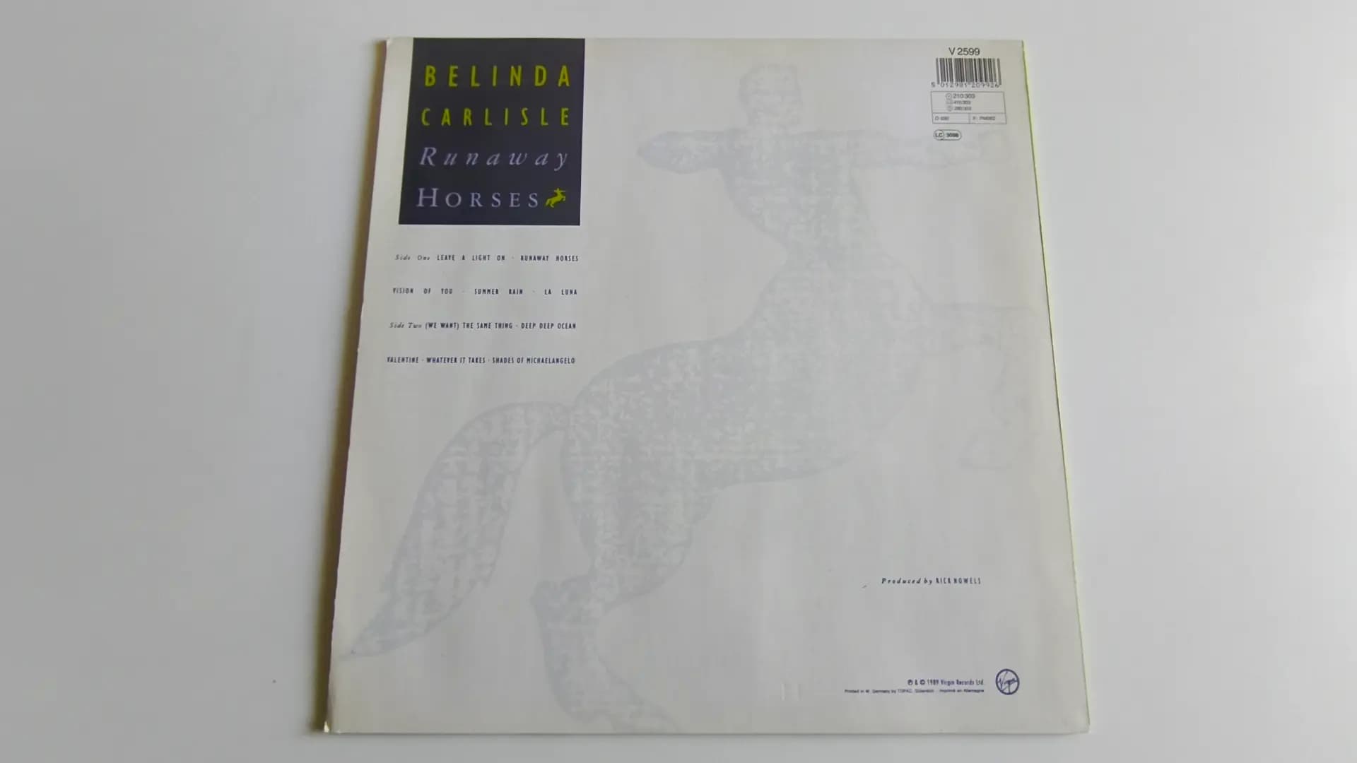 Główne zdjęcie - Belinda Carlisle - Runaway Horses